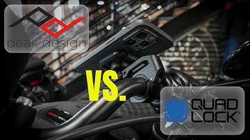 Peak Design VS. Quad Lock - The BEST motorcycle cell phone mount!?