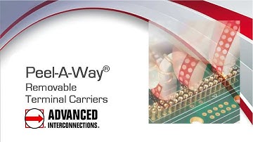 Peel-A-Way® Removable Terminal Carriers | Advanced Interconnections Corp.