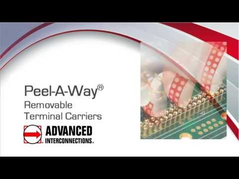 Peel-A-Way® Removable Terminal Carriers | Advanced Interconnections Corp.