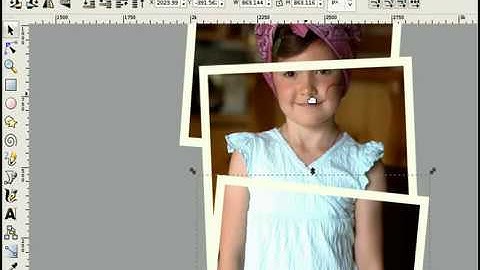 heathenX Inkscape Tutorials: episode 045 - Splitting an image to look like several separate photos