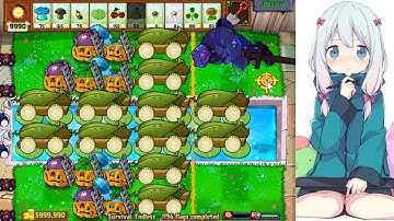 Plants vs. Zombies - Survival Endless (Pool) 12 Cob Cannon Strategy