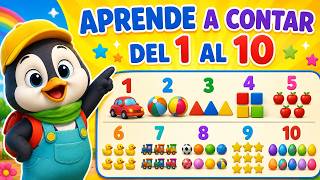 ¡Aprender Números es Divertido! 🐧 Contando con Coco del 1 al 10