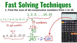 Fast Solving Techniques - Consecutive Numbers