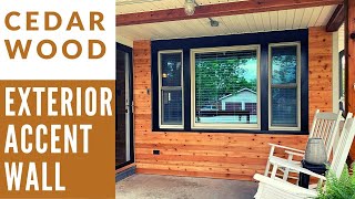 Exterior Cedar Accent Wall Build by Potter's Work 36,270 views 4 years ago 17 minutes