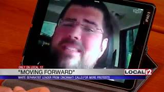 White separatist from Cincinnati calls for more protests after Charlottesville terror