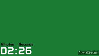 2 Minutes 35 Seconds Countdown Timer Green Screen Timer 5 Seconds Beep.