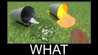 Minecraft realistic wait what meme, Lava, Water, Slime #386