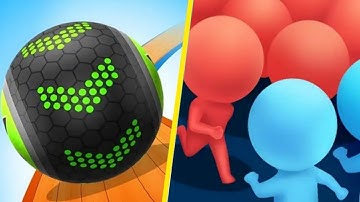 🟢 🟡Going Balls Vs Count Masters Rush All Levels Gameplay Walkthrough 4K NO 93