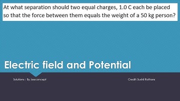 HC Verma Chapter 29 Solution 3 | Electric field and potential | Class 12 Physics | JeeConcept