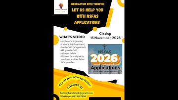How to apply for NSFAS (stepwise guide)