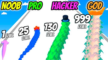 NOOB vs PRO vs HACKER vs GOD - Colorful Snake