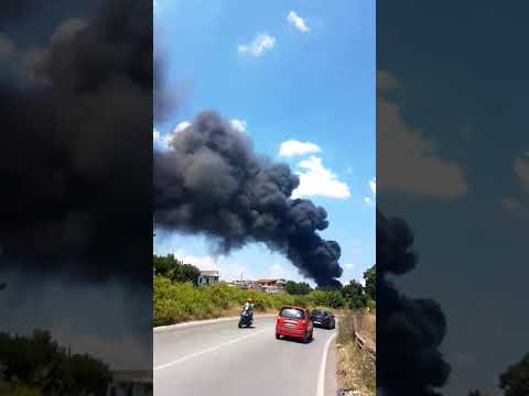 GRUMO NEVANO NEWS INCENDIO RIFIUTI CAIVANO-PASCAROLA