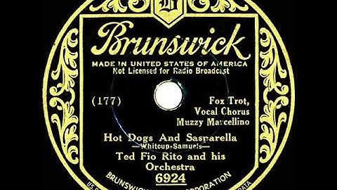 1934 Ted Fio Rito - Hot Dogs And Sasparella (Muzzy Marcellino, vocal)