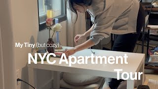 My Tiny (but cozy) New York City Studio / Apartment Tour and Clean with Me 🧼🫧