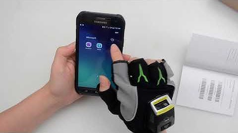 Bluetooth 2D Glove Scanner work with Samsung mobilephone