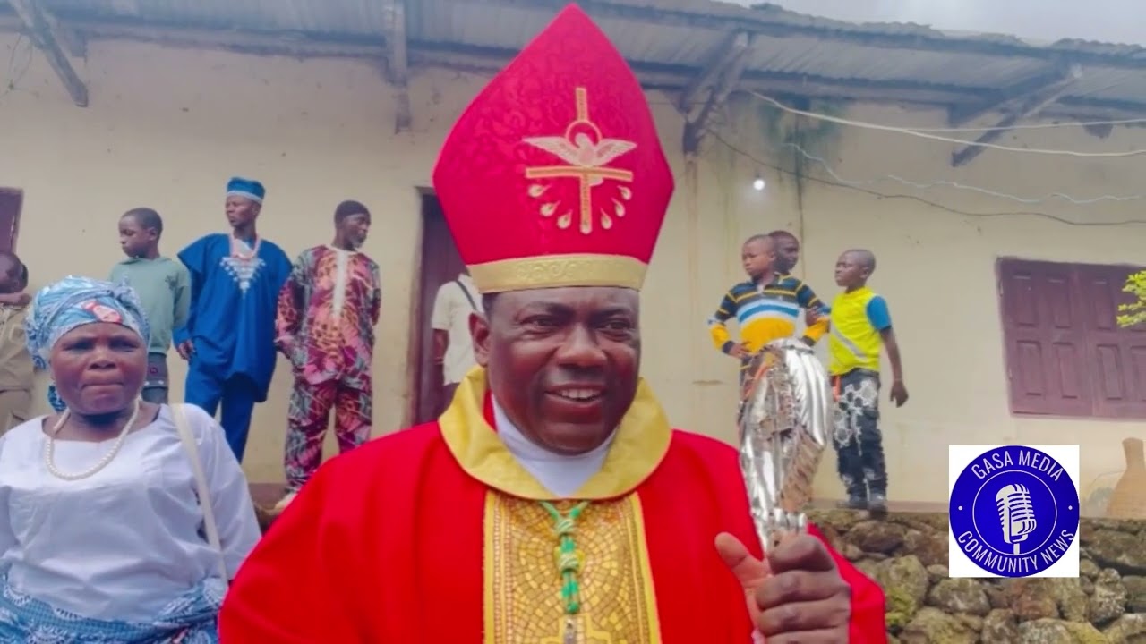 The Bishop of Mamfe, on pastoral visit to Esso-Attah Fondom, Lebialem