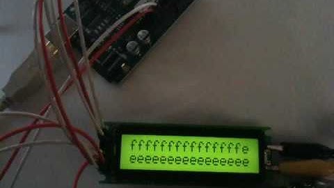 arduino lcd. setcursor