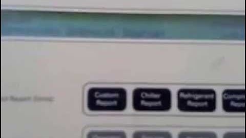 How to unlock Trane chiller Keypad Display