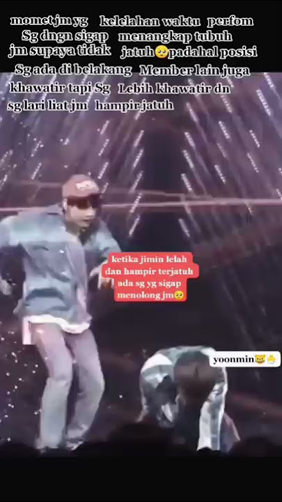 Moment suga membantu jimin yang kelelahan saat perform #shorts #bts #suga #jimin