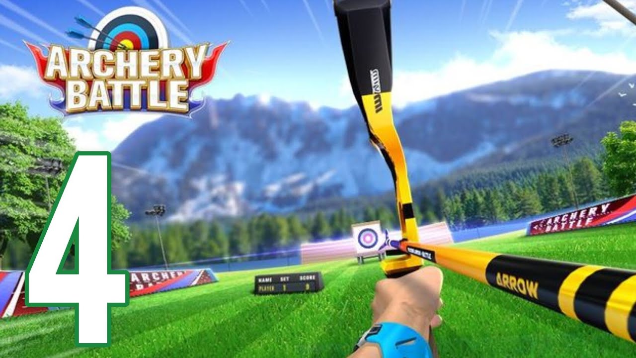 Archery battle 3d gameplay walkthrough part 4 (iOS, Android) YouTube