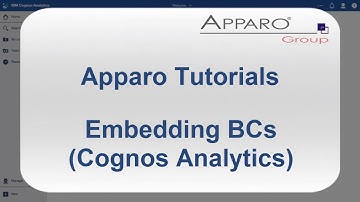 0070 Apparo Tutorials -  Embedding a list view in Cognos Analytics