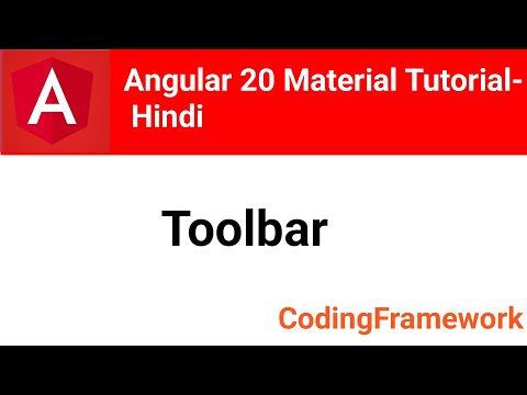 Angular 20 Material Tutorial Day 10 | Toolbar Explained (Hindi)