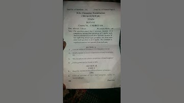 Major botany bsc Ist semester  question paper#  jammu  university 😟2025