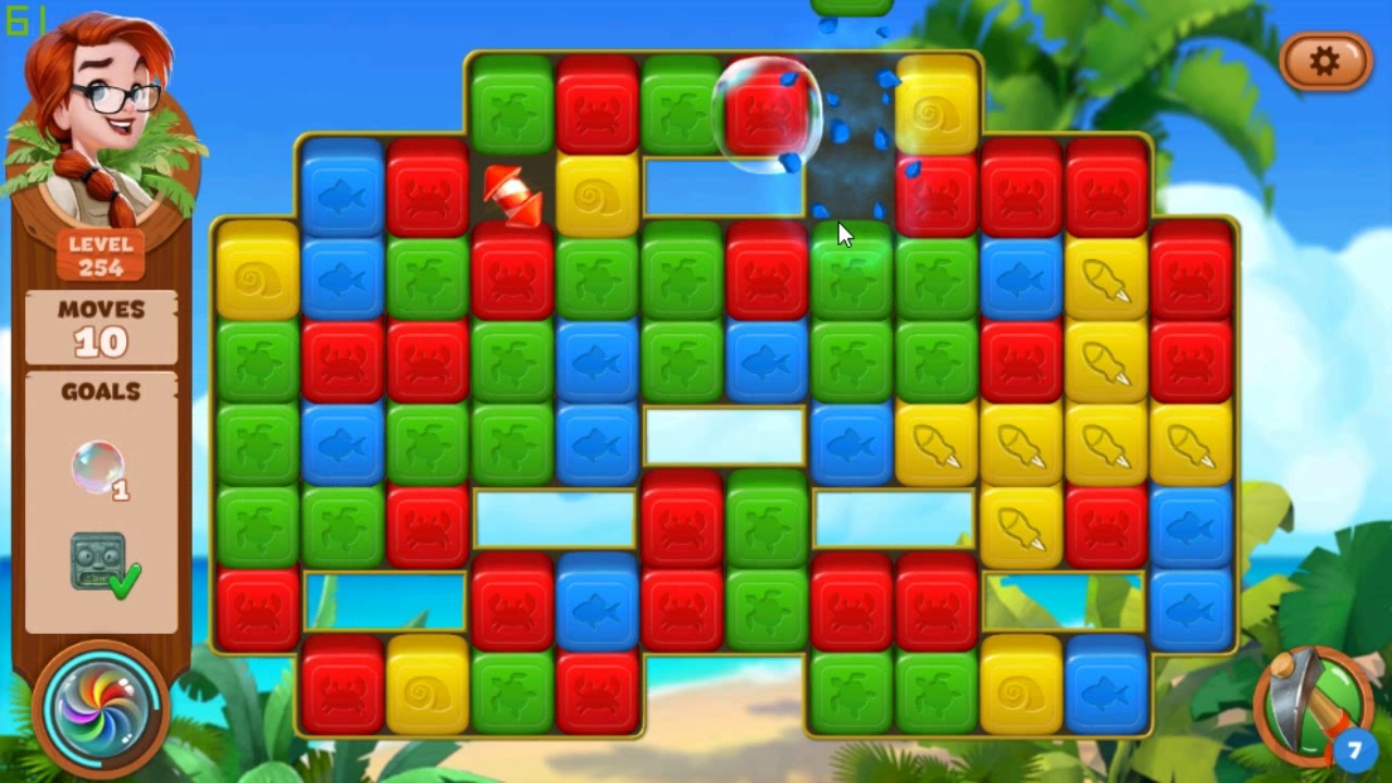 Lost Island Blast Adventure level 254
