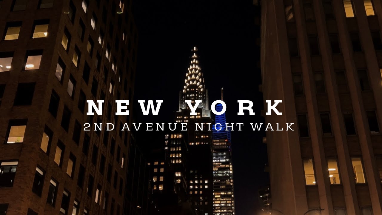 European Wax Center 2nd Avenue New York Ny Manhattan New York City 2nd Avenue evening walking tour 4k - YouTube