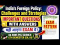 India's Foreign Policy Challenges and Strategies Important Questions and Answers 6th Semester DU SOL