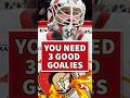 Sens great Ron Tugnutt says you need THREE good goalies to thrive in today's NHL. 👀 #gosensgo #NHL
