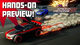 Speed Demons 2 Steam preview. Burnout meets a vintage 1982 car dodger!