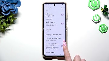 MOTOROLA Razr 60 Ultra – How to Change Screen Refresh Rate