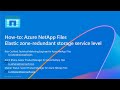 How-to: Azure NetApp Files Elastic zone-redundant storage service level