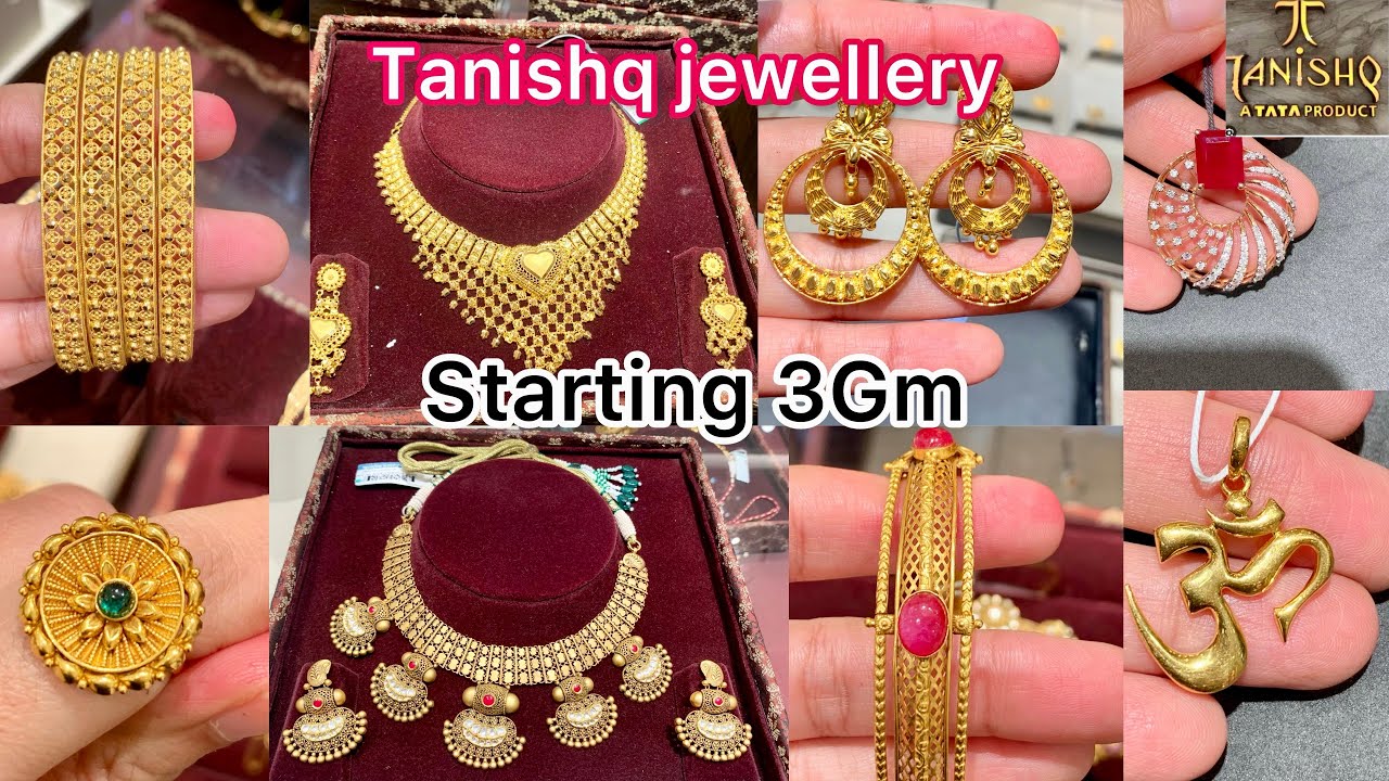 Omg Tanishq gold jewellery starting Just 3gm😳/Tanishq Light Weight Gold