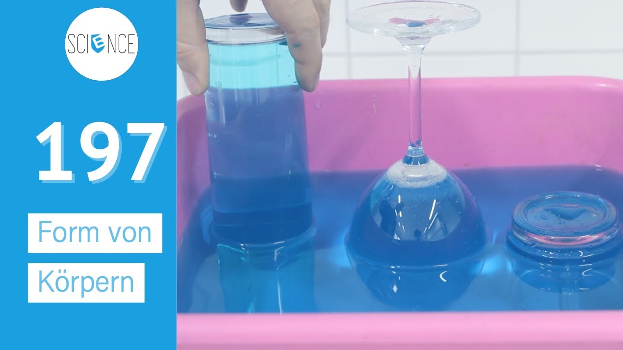 Form von festen, flüssigen und gasförmigen Körpern - Experiment