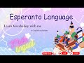 Vocabulary in Esperanto Language (English subtitles)