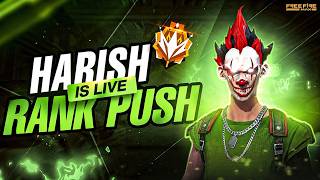 🔴 New Season Br Rank Push 🥵 To Grand Master Harish X Is Now ❤️
