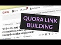 LINK BUILDING with Quora Question and Answer site