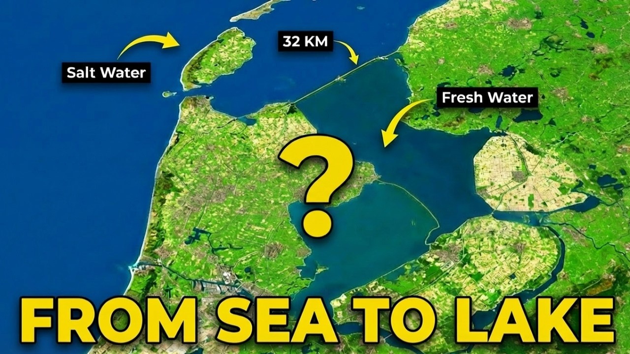 Why The Crazy Dutch Turned The SEA Into a LAKE - The Afsluitdijk