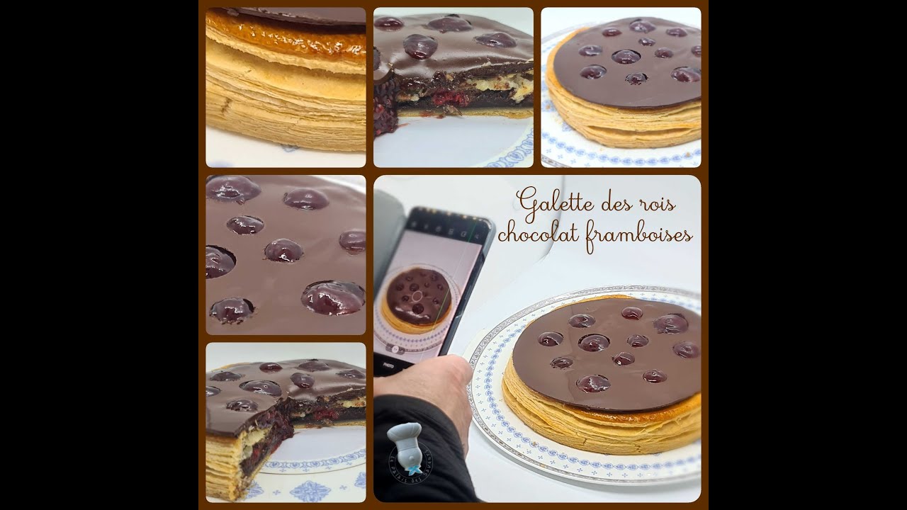 Recette de galette des rois chocolat framboises