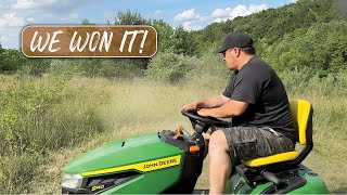 John Deere S140: First Look & Field Mowing Experiment