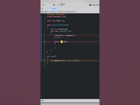 Insertion Sort (algorithm) in #c++ | #insertionsort #insertion # ...