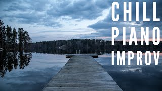 Chill Piano Improv over cinematic live loop featuring Native Instruments Noire Piano particle engine