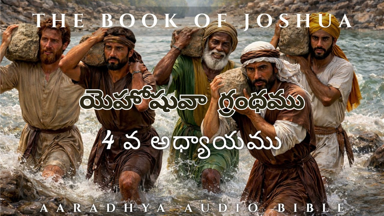 యెహోషువా గ్రంథము 4 వ అధ్యాయము | The Book of Joshua | Aradhya Audio Bible | Joshua 4 |