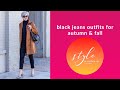 Black Jeans Outfits for Autumn & Fall | style over 50