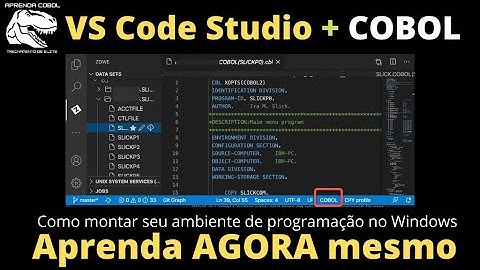 [Aprenda COBOL] - Como montar o ambiente de programação VS Code no Windows para programar em COBOL