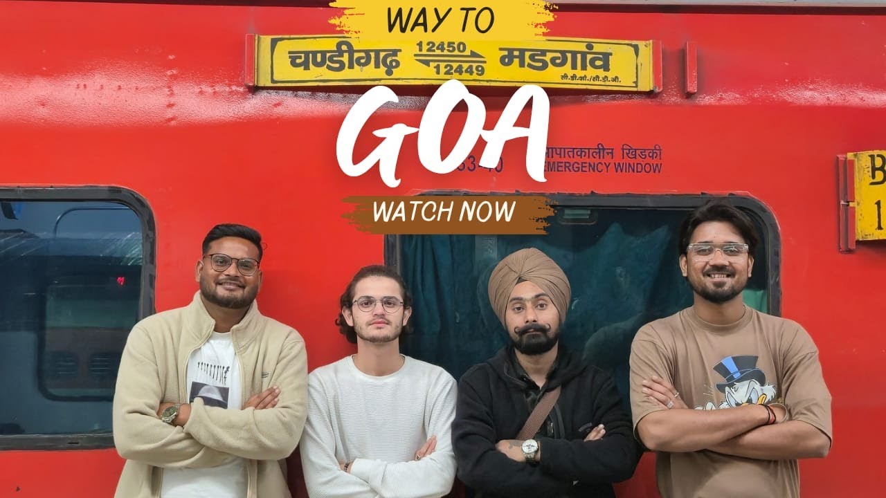Goa Calling 🌊 | Chandigarh to Thivim by Train | Travel Vlog