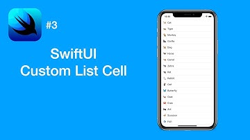How to Use Custom List Cell - SwiftUI #3 - iOS Programming