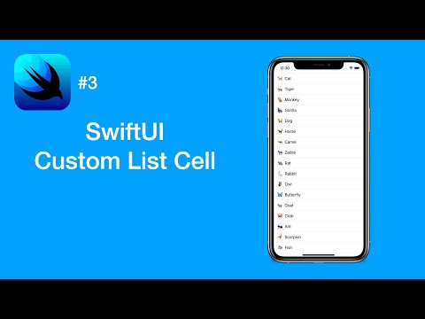 How to Use Custom List Cell - SwiftUI #3 - iOS Programming